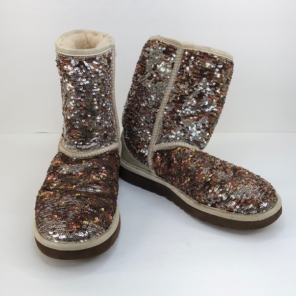 UGG Australia Multicolor Flip Sequin Boots - Picture 2 of 10